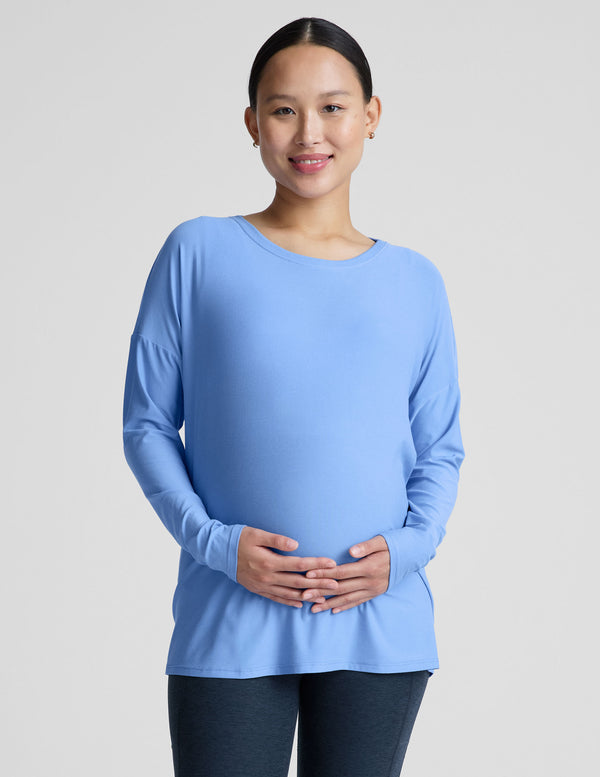 Beyond Yoga Featherweight Feels Like Home Long Sleeve Maternity Top