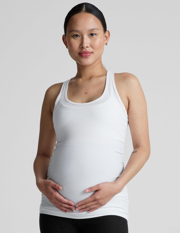 beyond yoga Featherweight Let It Grow Racerback Maternity Tank