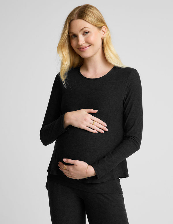 Beyond Yoga Featherweight Under Wraps Nursing Overlap Tee
