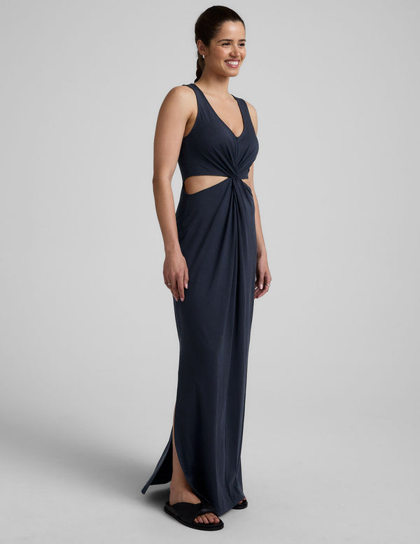 Beyond Yoga Maxi Around The World Front Twist Dress