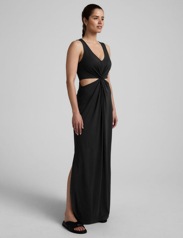 Beyond Yoga Maxi Around The World Front Twist Dress