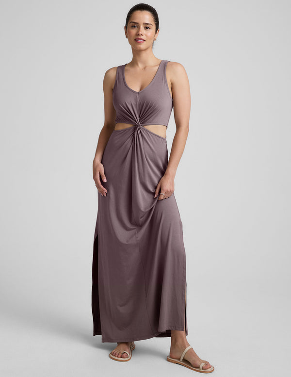 Beyond Yoga Maxi Around The World Front Twist Dress