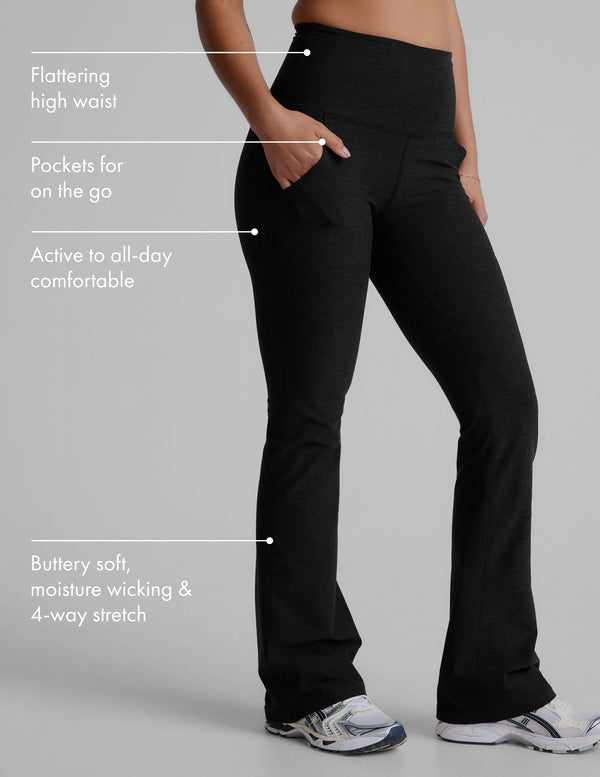 Beyond Yoga Spacedye High Waisted Practice Pocket Bootcut Pant