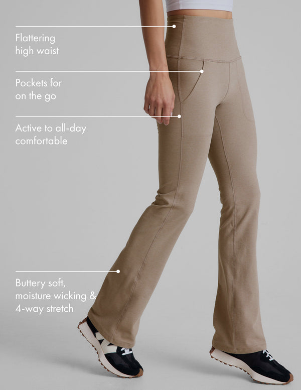 Beyond Yoga Spacedye High Waisted Practice Pocket Bootcut Pant