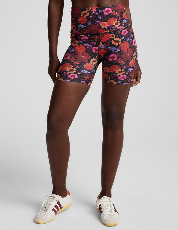 Beyond Yoga Summer Bouquet SoftMark Keep Pace Biker Short