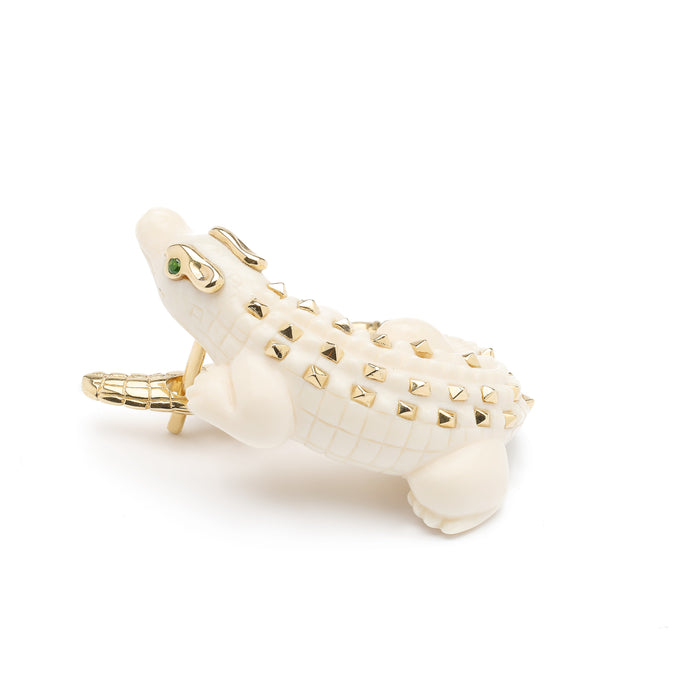 Bibi Van Der Velden Alligator Mammoth Twist Earring