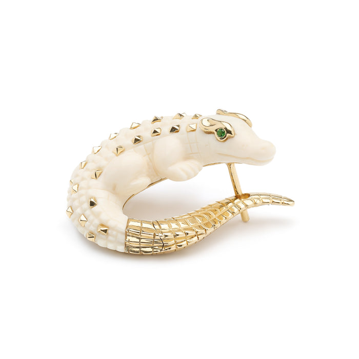Bibi Van Der Velden Alligator Mammoth Twist Earring