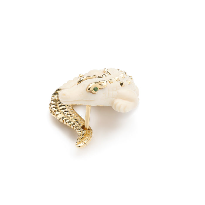 Bibi Van Der Velden Alligator Mammoth Twist Earring