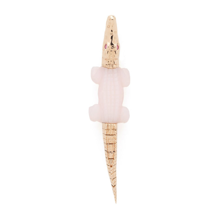 bibi van der velden Alligator Pink Opal Bite Earring