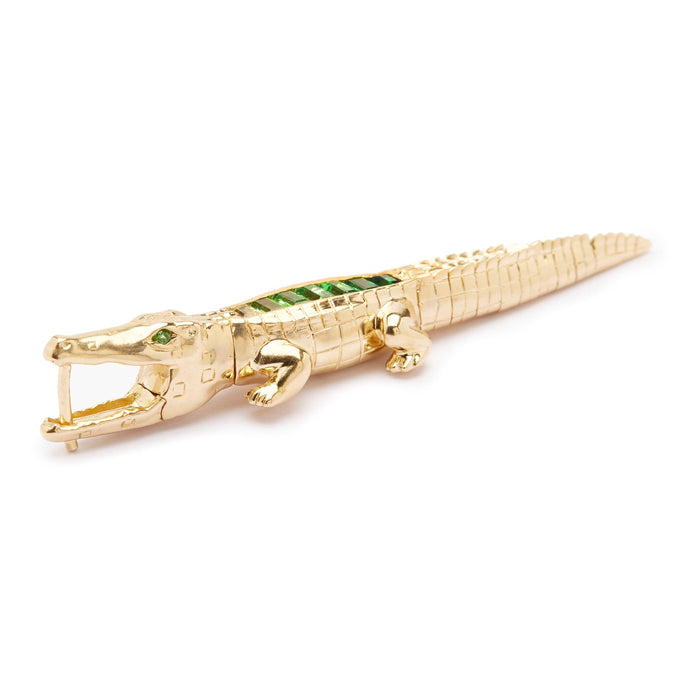 Bibi Van Der Velden Alligator Tsavorite Bite Earring