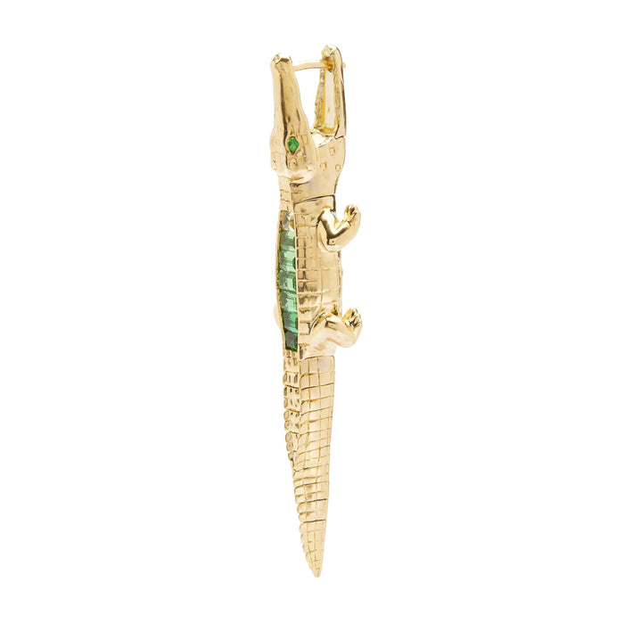 Bibi Van Der Velden Alligator Tsavorite Bite Earring
