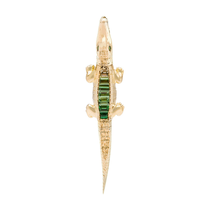bibi van der velden Alligator Tsavorite Bite Earring