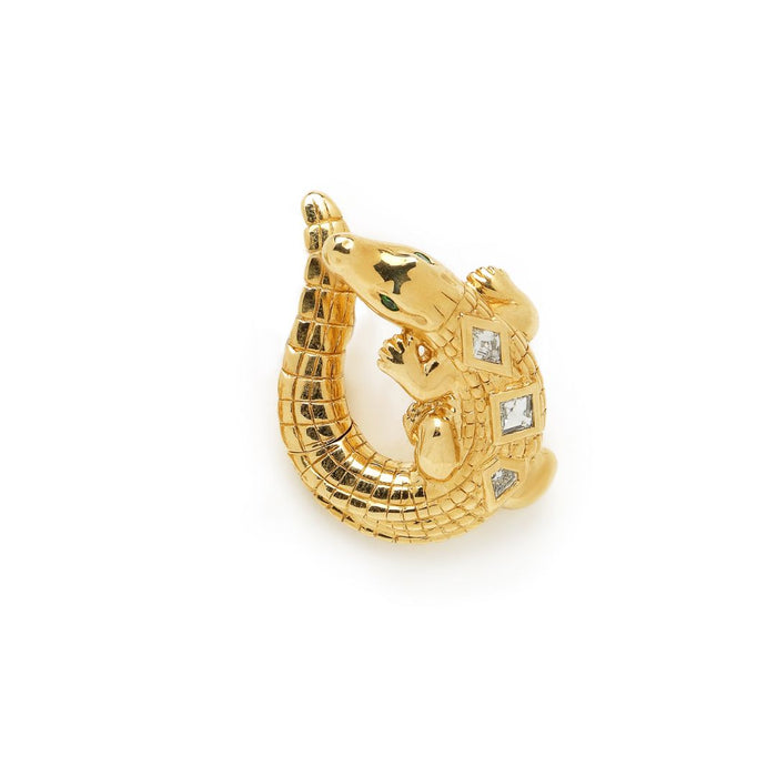 Bibi Van Der Velden Alligator Twist Earring Pop Art