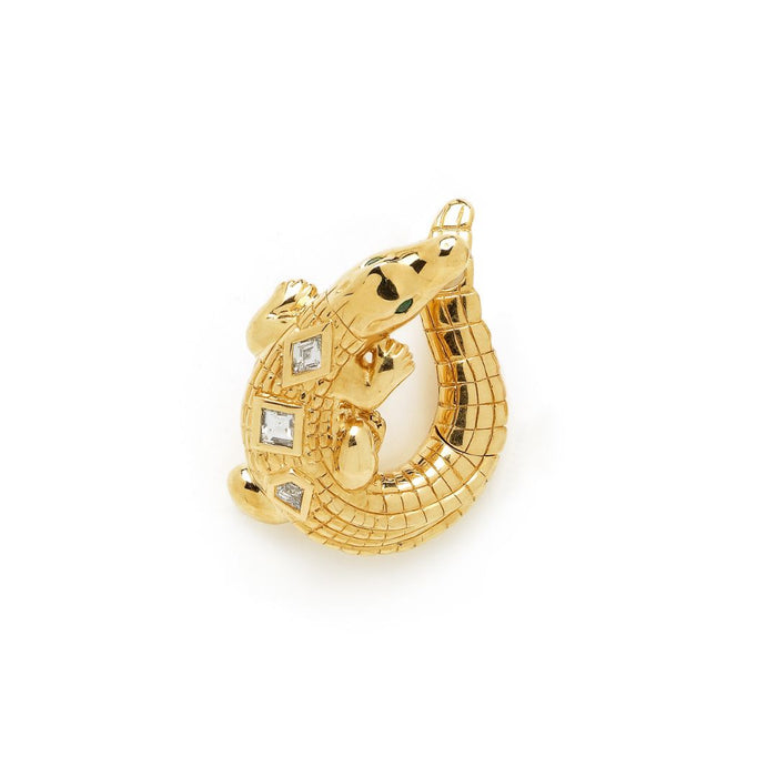 bibi van der velden Alligator Twist Earring Pop Art