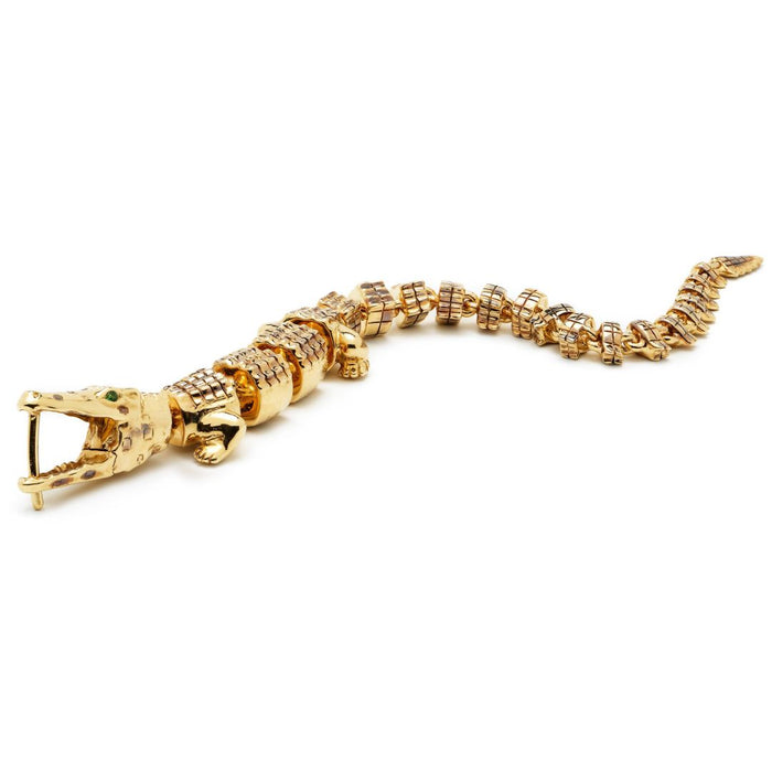 Bibi Van Der Velden Alligator Vertebrae Bite Earring Extra Long