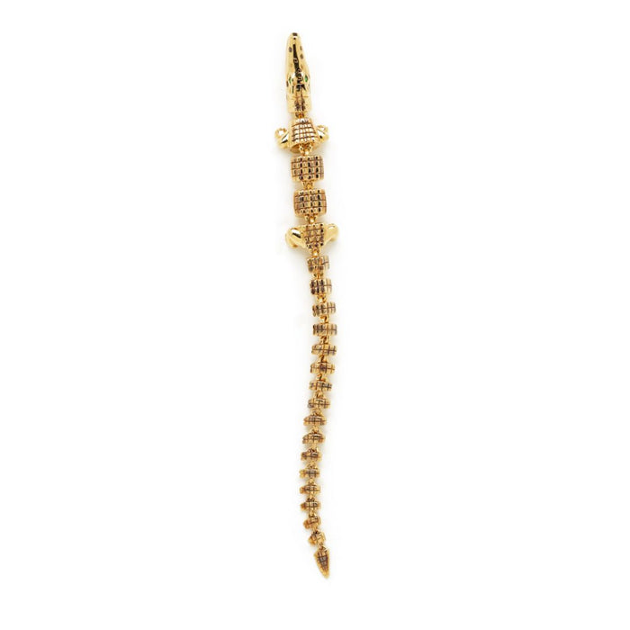bibi van der velden Alligator Vertebrae Bite Earring Extra Long