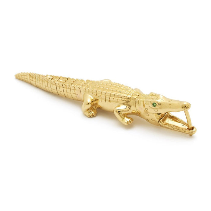 Bibi Van Der Velden Alligator Yellow Gold Bite Earring