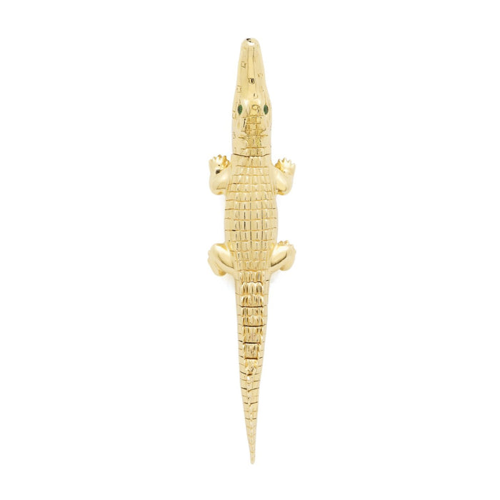 bibi van der velden Alligator Yellow Gold Bite Earring