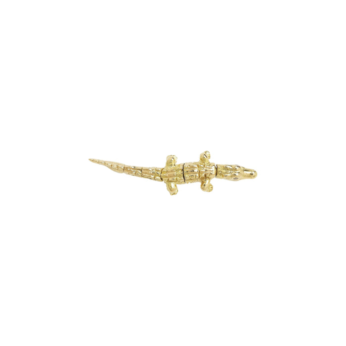 Bibi Van Der Velden Alligator Yellow Gold Convertible Earring