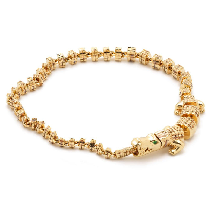 bibi van der velden Alligator Vertebrae Bracelet