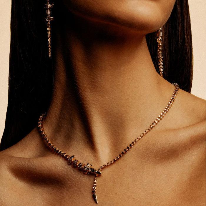 Bibi Van Der Velden Alligator Vertebrae Necklace