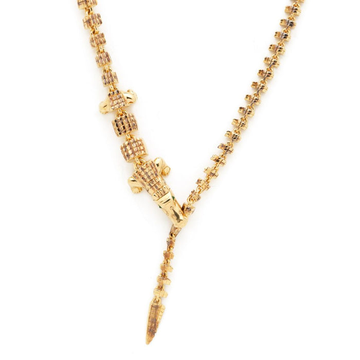 Bibi Van Der Velden Alligator Vertebrae Necklace