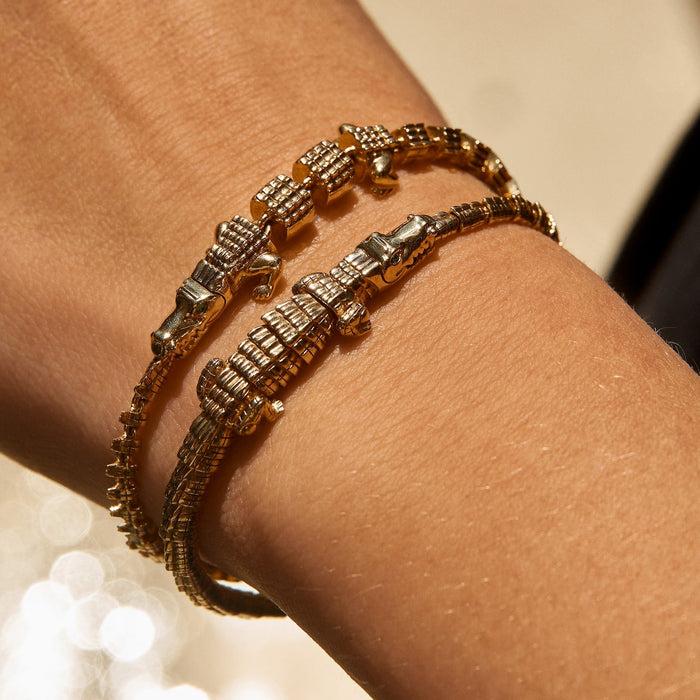 Bibi Van Der Velden Alligator Wrap Bracelet