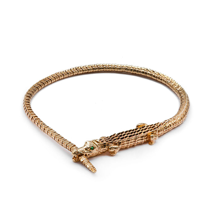 Bibi Van Der Velden Alligator Wrap Necklace