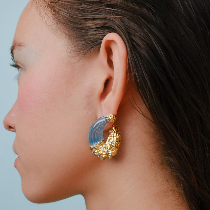 Bibi Van Der Velden Barrel Wave Earrings