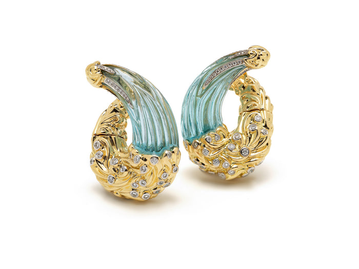 Bibi Van Der Velden Barrel Wave Earrings