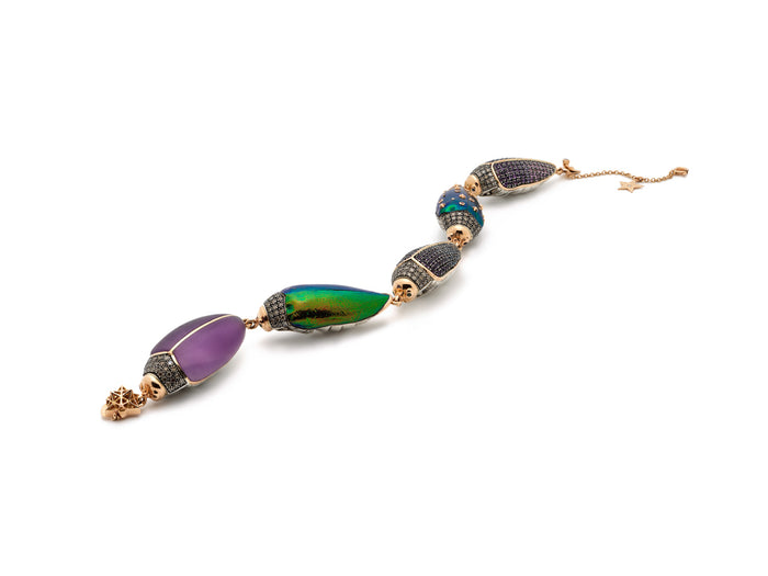 Bibi Van Der Velden Big Scarab Pave Bracelet