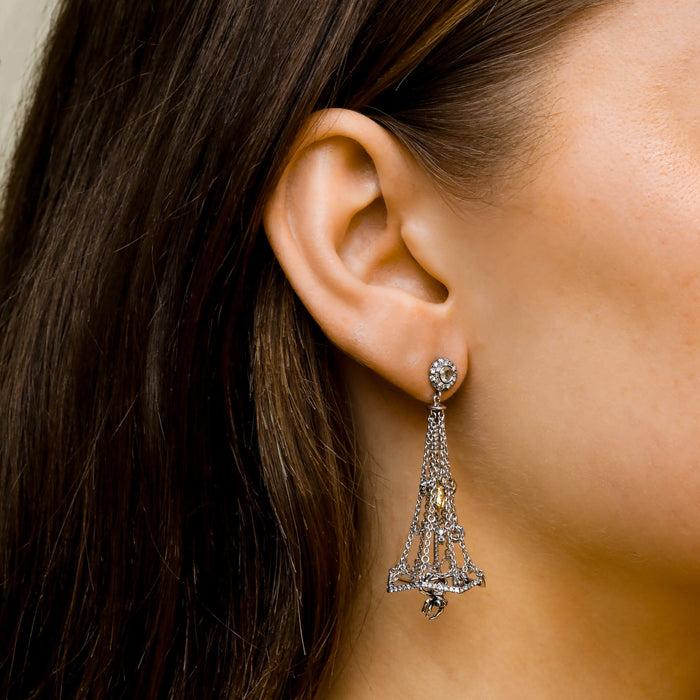 Bibi Van Der Velden Cobweb Earrings