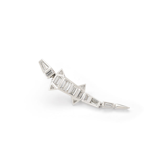 Bibi Van Der Velden Diamond Alligator Earring