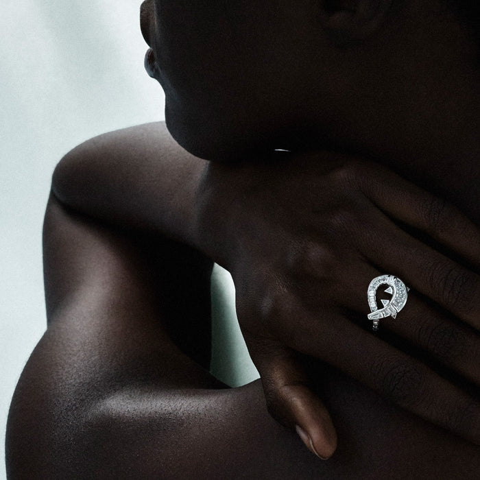 Bibi Van Der Velden Diamond Alligator Twist Ring