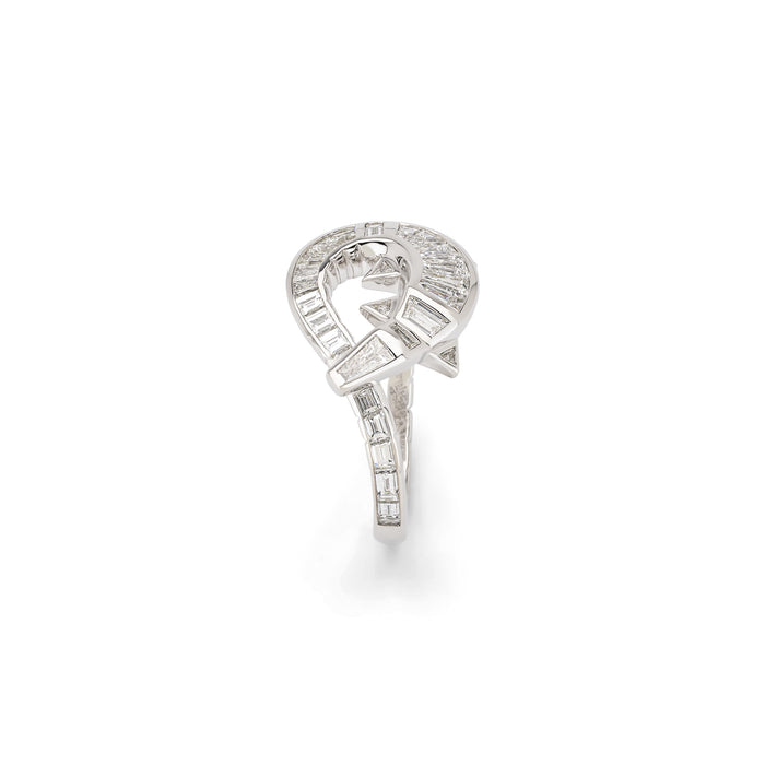 Bibi Van Der Velden Diamond Alligator Twist Ring