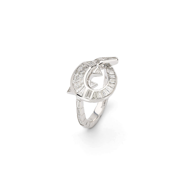 Bibi Van Der Velden Diamond Alligator Twist Ring