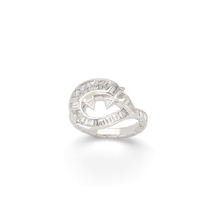 bibi van der velden Diamond Alligator Twist Ring
