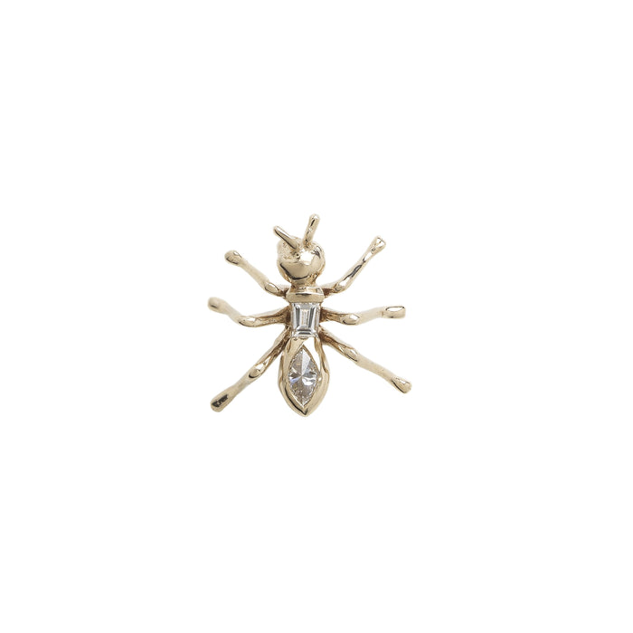 bibi van der velden Diamond Ant Stud Earring