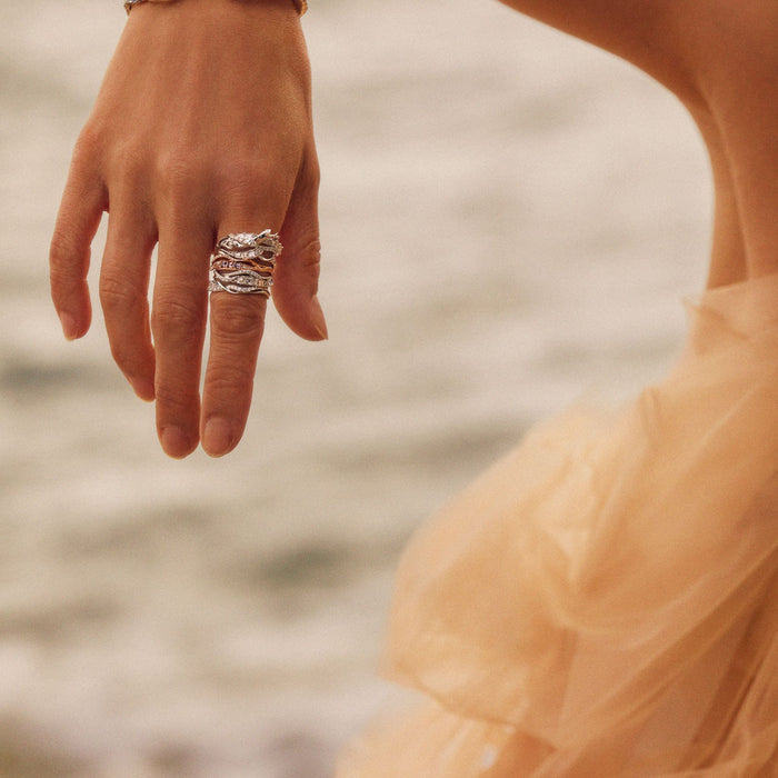 Bibi Van Der Velden Diamond Exhale Stackable Ring