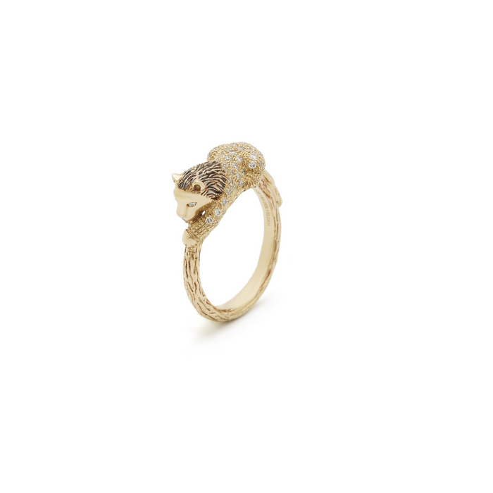 bibi van der velden Diamond Lion Stackable Ring