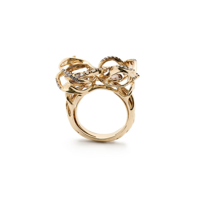 bibi van der velden Diamond Möbius Infinity Ring