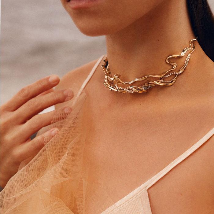 Bibi Van Der Velden Diamond Smoke Fume Choker