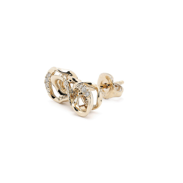Bibi Van Der Velden Diamond Smoke Infinity Stud