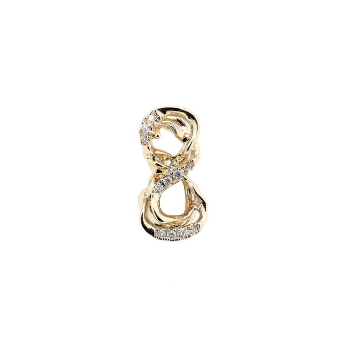 bibi van der velden Diamond Smoke Infinity Stud