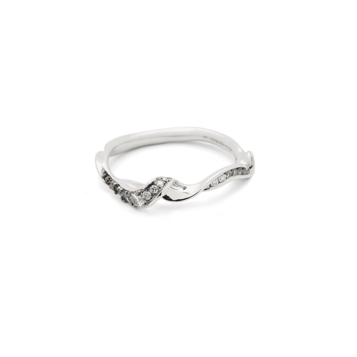 Bibi Van Der Velden Diamond Swirl Stackable Ring