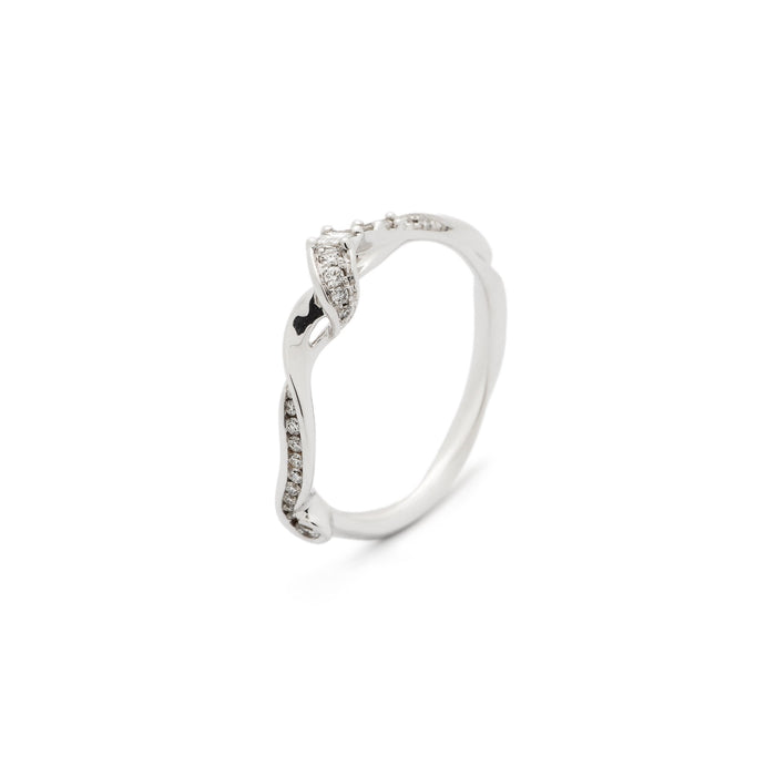 bibi van der velden Diamond Swirl Stackable Ring