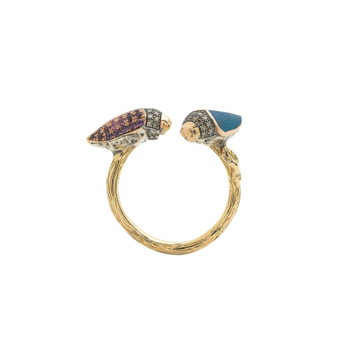Bibi Van Der Velden Floaty Scarab Stackable Ring