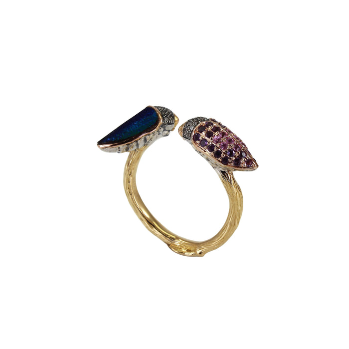 Bibi Van Der Velden Floaty Scarab Stackable Ring