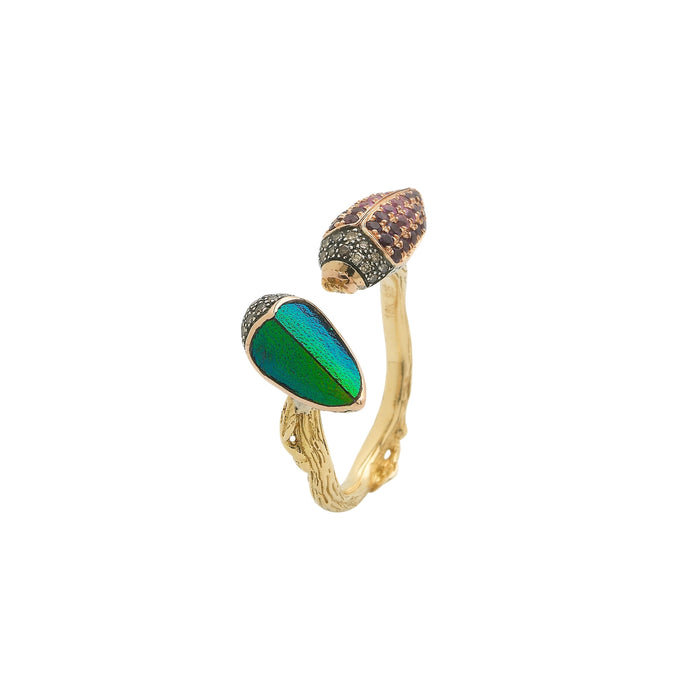bibi van der velden Floaty Scarab Stackable Ring