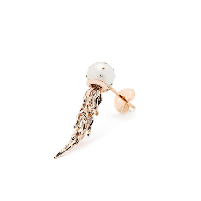 Bibi Van Der Velden Jellyfish White Pearl Stud